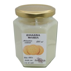 Vela artesanal con aroma a galleta Maria | Las cosucas de Yai