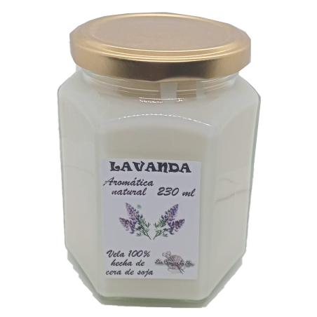 Vela artesanal con aroma a lavanda | Las cosucas de Yai