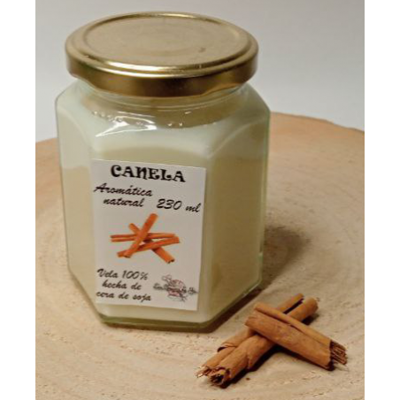 Vela artesanal con aroma a canela | Las cosucas de Yai