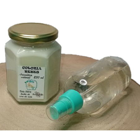 Vela artesanal con aroma a colonia bebe | Las cosucas de Yai