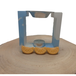 Quemador de wax melts de polvo de mármol | Las cosucas de Yai