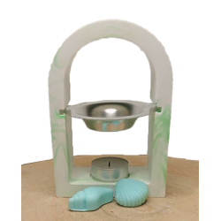 Quemador de Wax Melt 16 cm en Forma de Arco | Diseño Moderno y Elegant