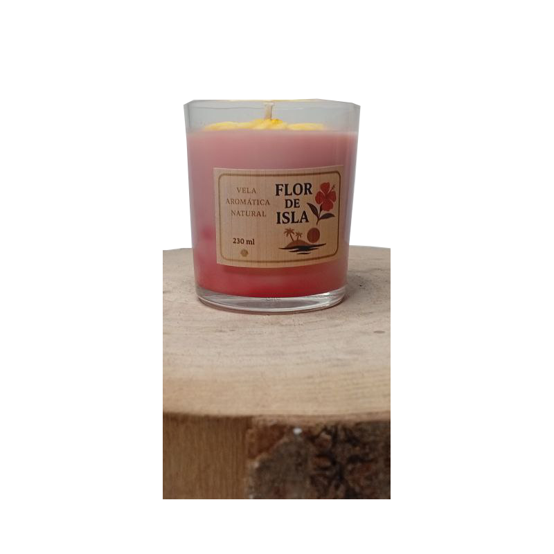 Vela Aromática Flor de Isla 230 ml | Cera de Soja Natural con Aroma Fl