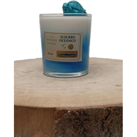 Vela Aromática Susurro Oceánico 230 ml | Cera de Soja Natural con Arom