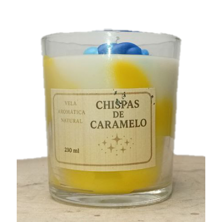 Vela Chispas de Caramelo 230ml | Dulzura +35h