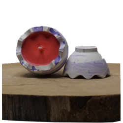 Vela artesanal con aroma pack de 2 velas