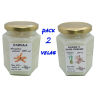 Vela artesanal con aroma pack de 2 velas